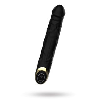 Realistisk Vibrerende Dildo 16 Cm - Svart